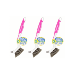 Sikat Pembersih Dishmatic Big Job Warna Merah Muda - Paket Isi 3